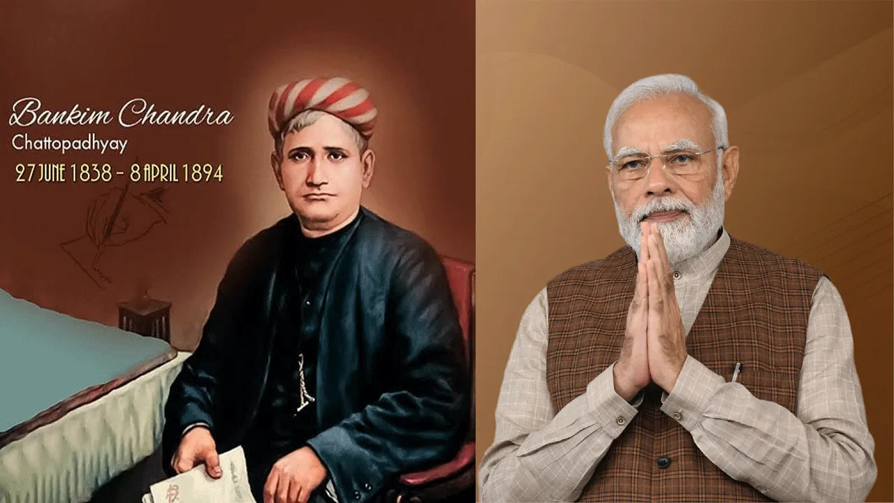 PM Modi pays homage to Bankim Chandra Chattopadhyay on his jayanti