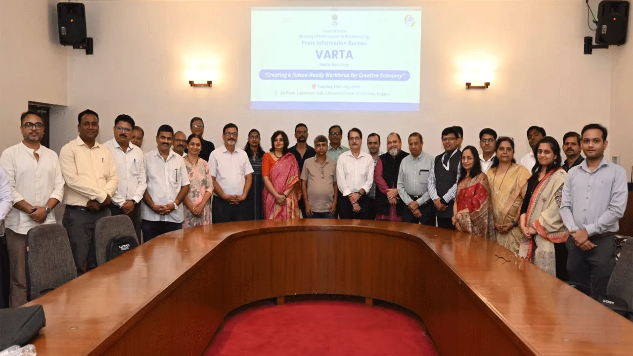 PIB organises one-day media workshop Varta on "Creating a future ready workforce  for India's Creative Economy"