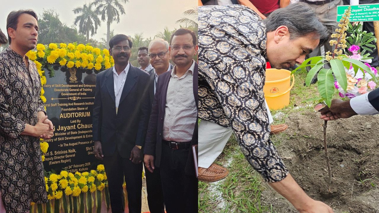 Union Minister Visits CSTARI Kolkata; Reviews Skilling Initiatives & Lays Foundation Stone for Auditorium