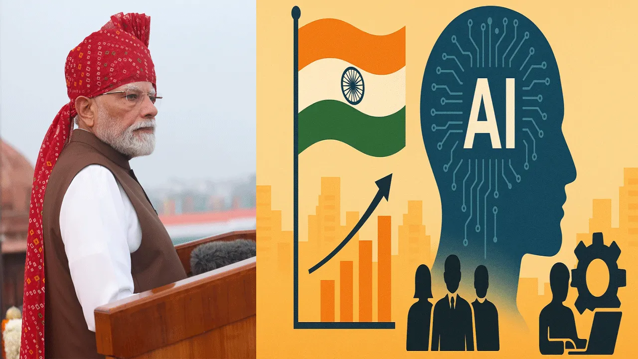 PM announces AI skilling of 1 crore youth in one year