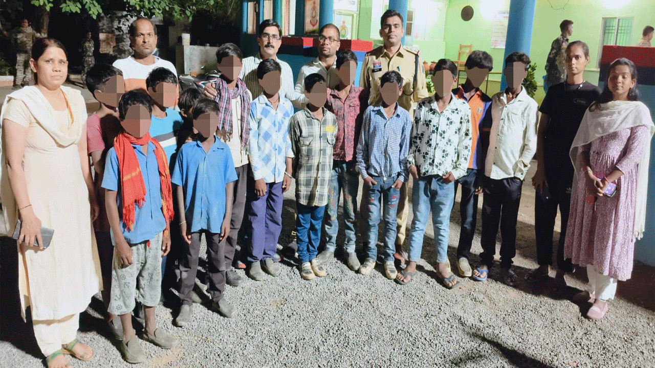 13 Baiga Tribal Children Rescued from Hazardous Labour in Kabirdham, 10 Traffickers Arrested