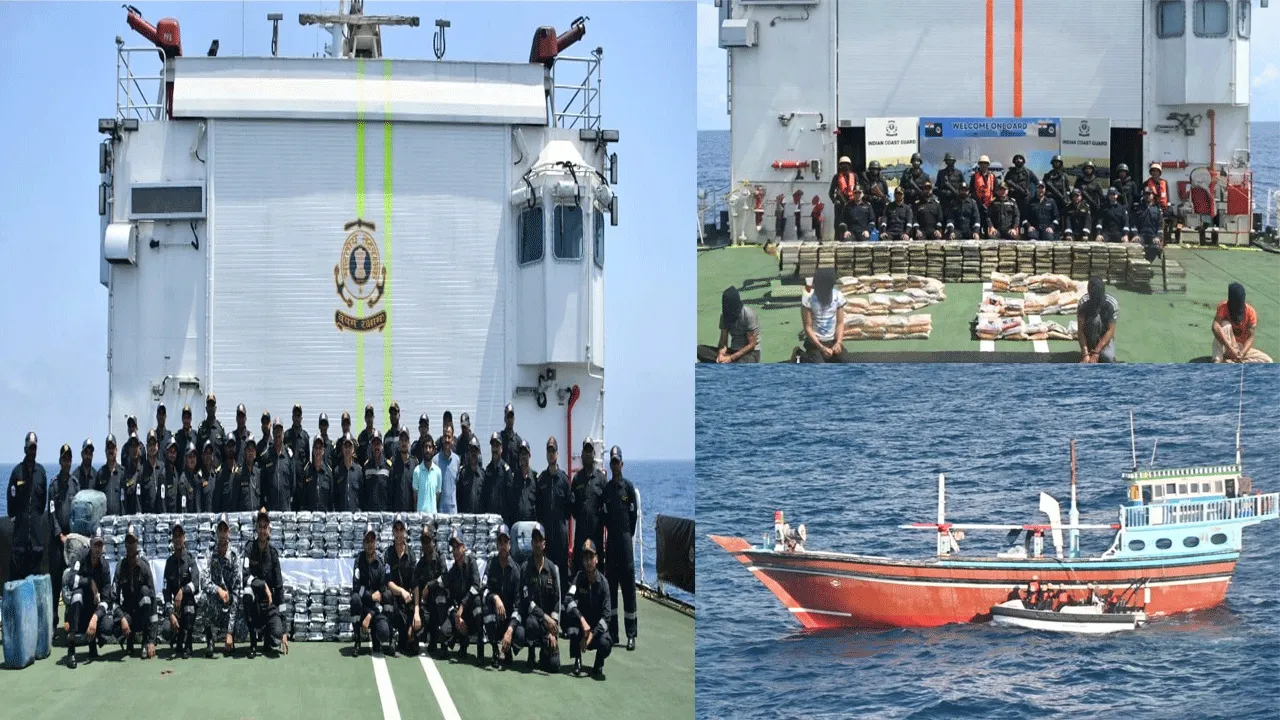 ICG Interdicts Transnational Syndicate with Rs 3,000 Cr Narcotics Seizure