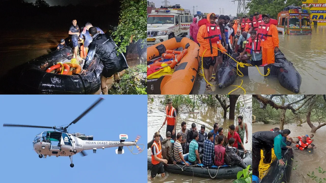 Indian Coast Guard Rescues 170 Persons in Extensive Flood Relief Operations Across Daman, Dadra & Nagar Haveli and South Gujarat