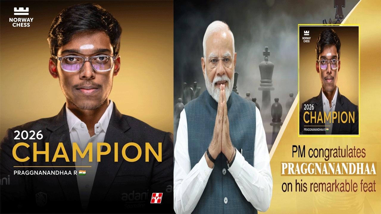 PM congratulates Praggnanandhaa on his remarkable feat