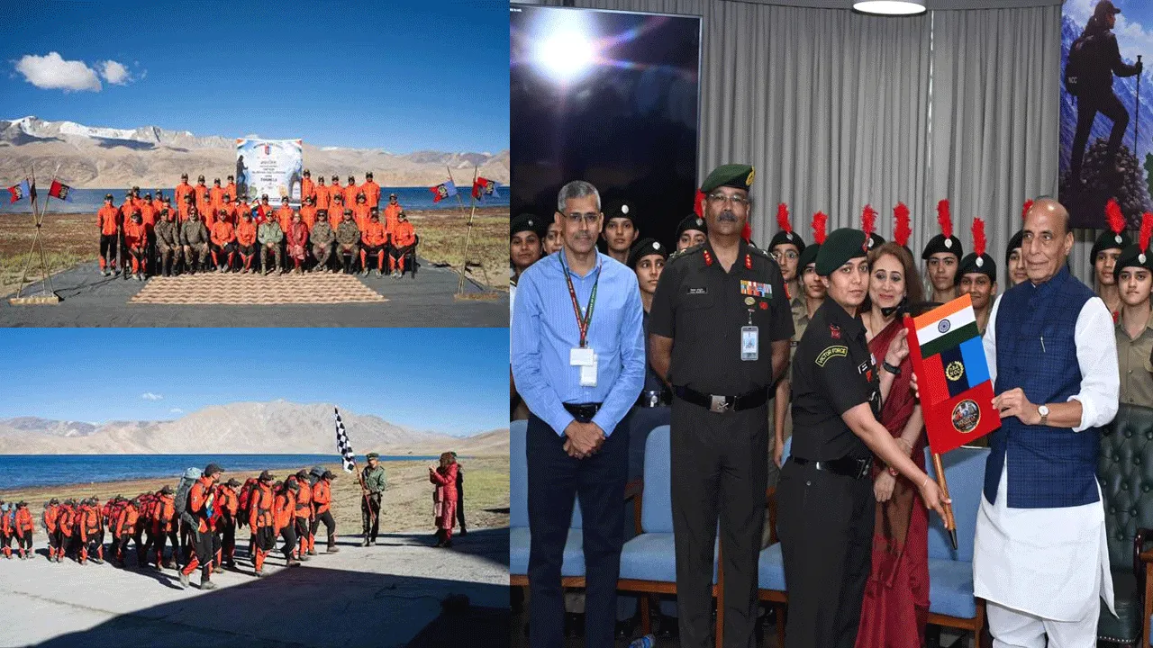 20 NCC Girl Cadets successfully complete ‘Aparajita - Parang La 2026’ High Altitude Long Trek