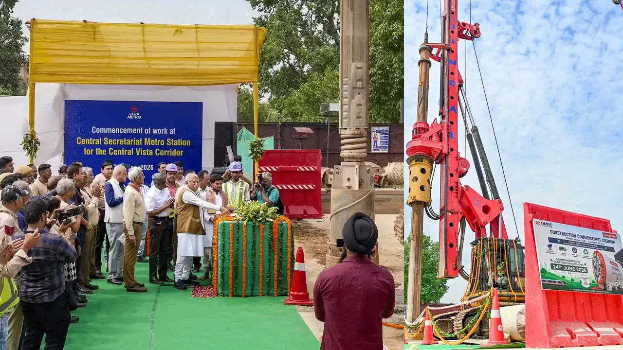 DMRC Commences Work at Central Secretariat Station for Central Vista Corridor