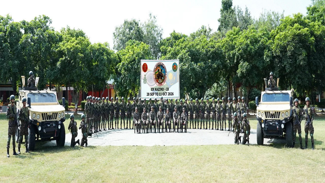 INDIAN ARMED FORCES CONTINGENT DEPARTS FOR JOINT MILITARY EXERCISE KAZIND-2026