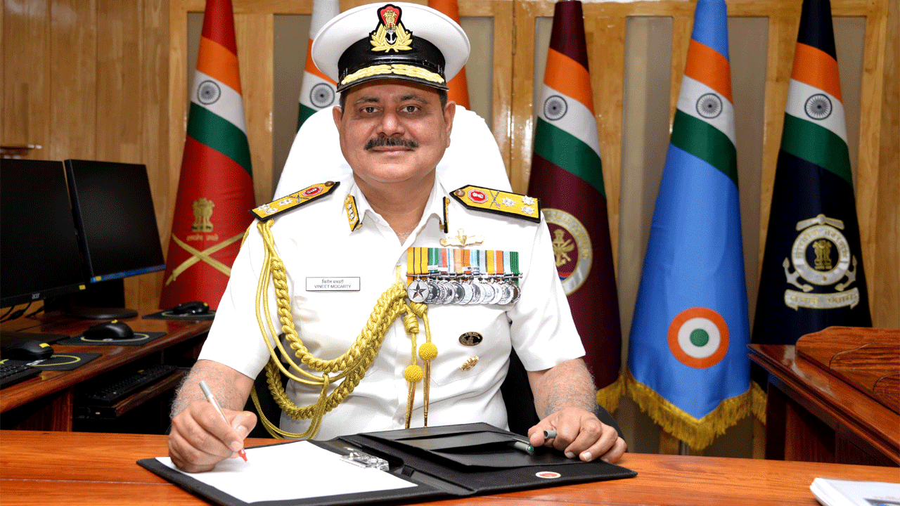 Vice Admiral Vineet McCarty assumes charge as 20th Commander-in-Chief, Andaman & Nicobar Command