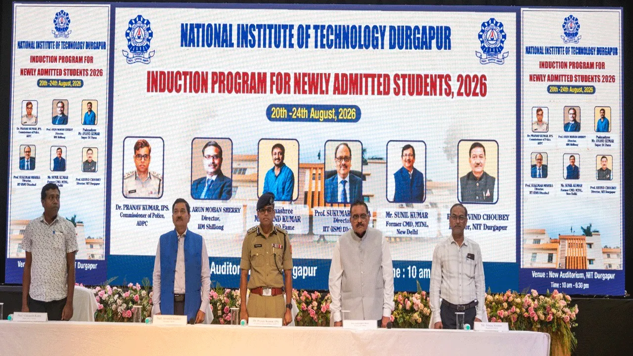NIT Durgapur Induction Programme 2026: Eminent Dignitaries Inspire New Students