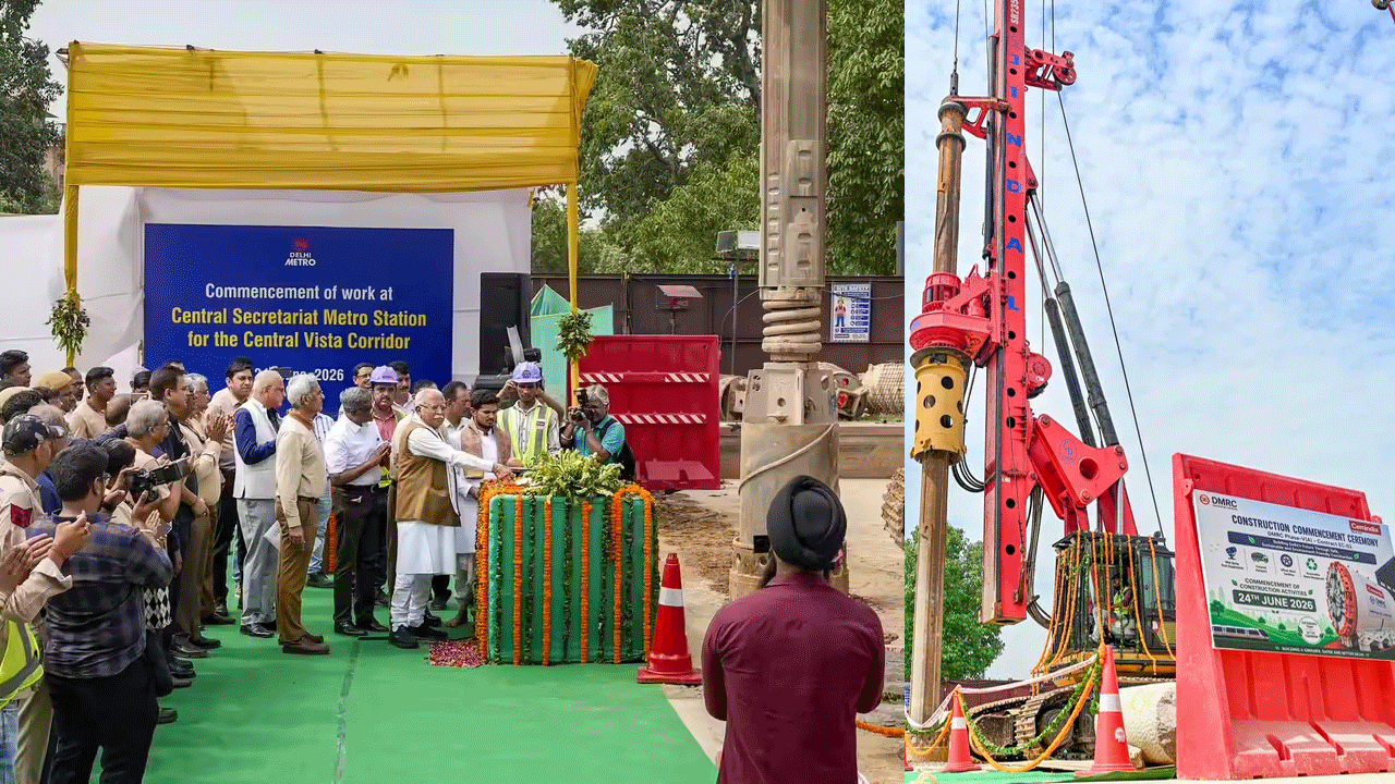 DMRC Commences Work at Central Secretariat Station for Central Vista Corridor