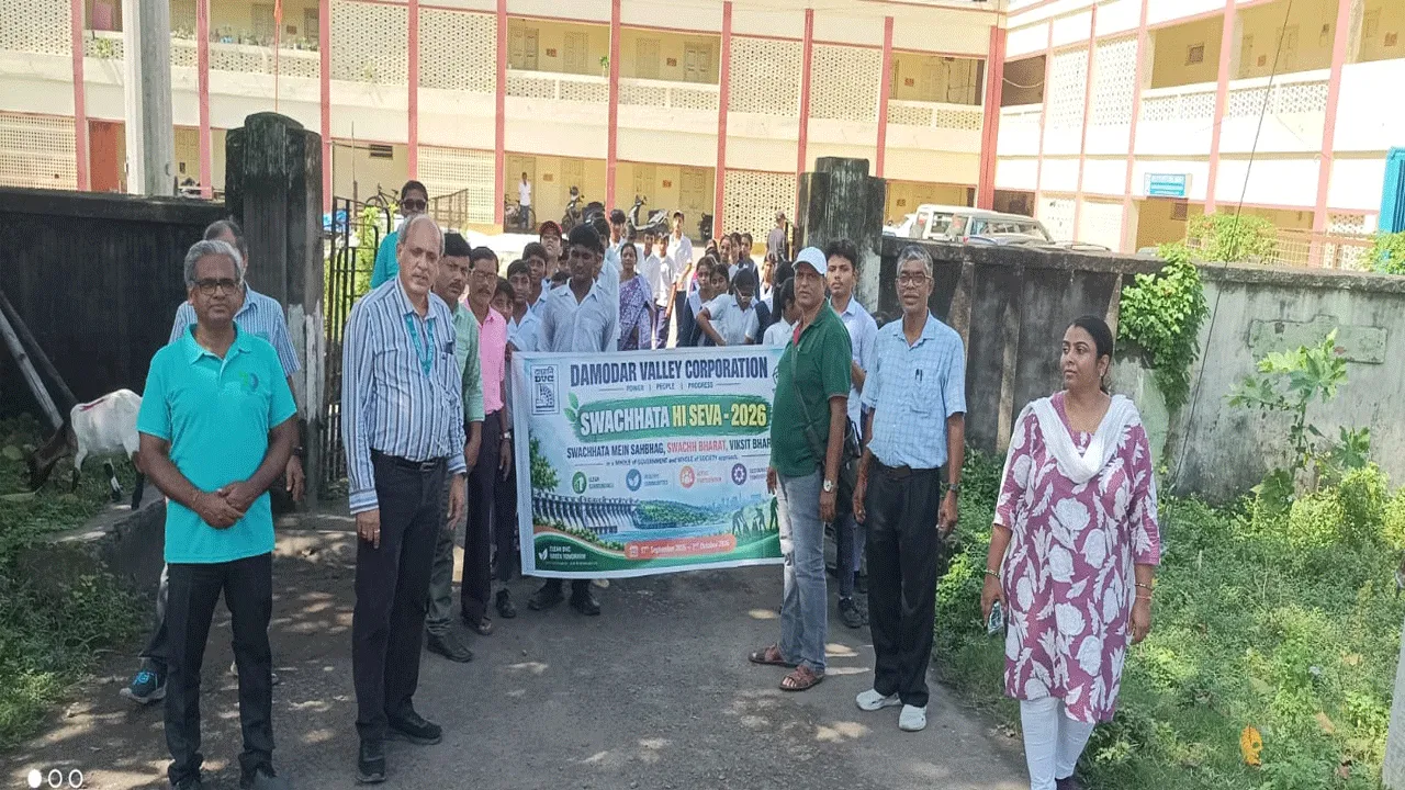 DVC DTPS under 'Swachhata Gyan Yatra', Organized 'Prabhat Pheri' & Cleanliness Awareness Speech Competition