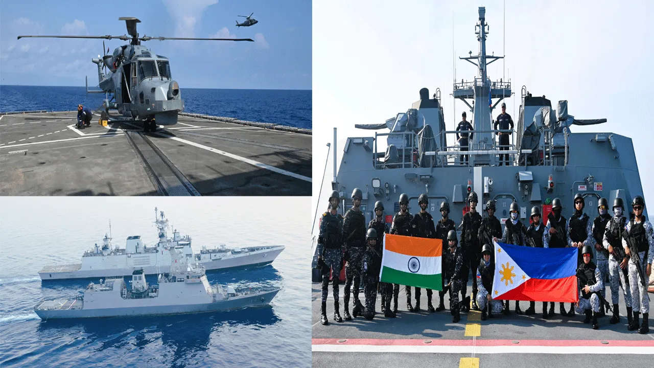 INDIAN NAVAL SHIPS SAHYADRI AND KULISH CONCLUDE PARTICIPATION IN AIME 2026