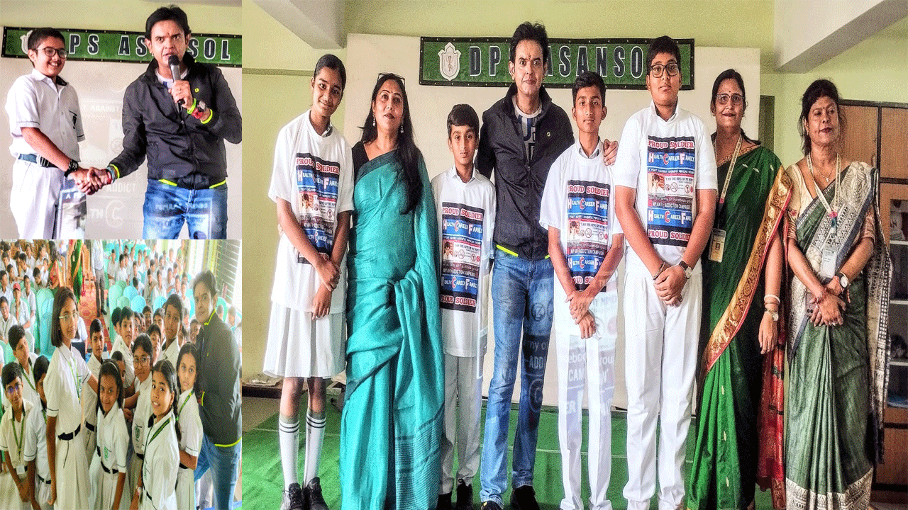YOUTH AWAKENING  ANTI ADDICTION CAMPAIGN AT DELHI PUBLIC SCHOOL ASANSOL