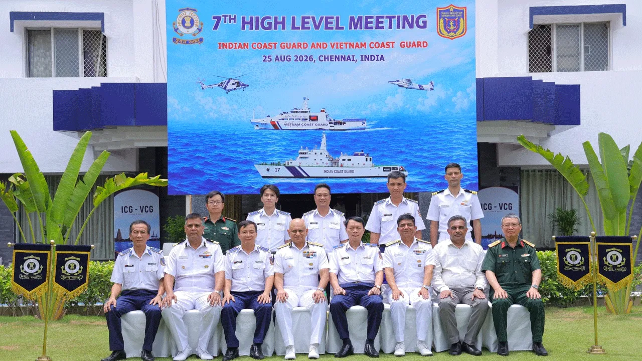 7th High-Level Meeting between Indian Coast Guard and Vietnam Coast Guard held in Chennai